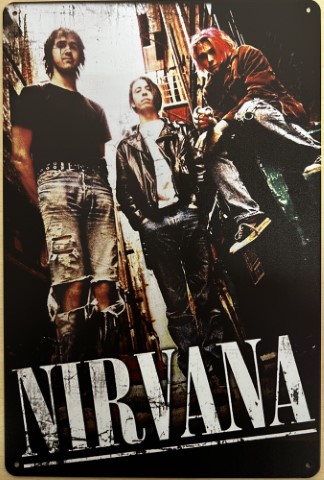 Nirvana Band reclamebord metaal