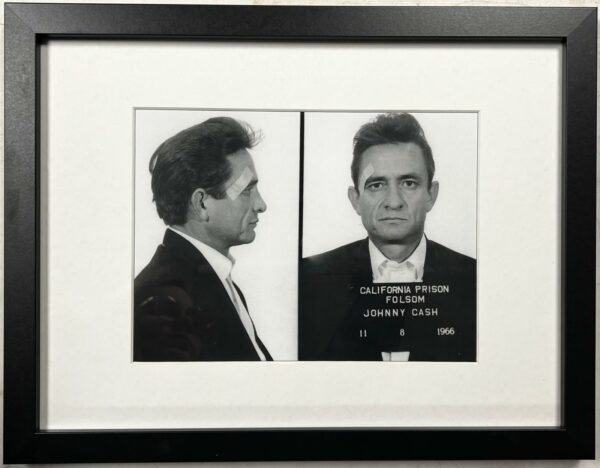 Johnny Cash politie foto ingelijst