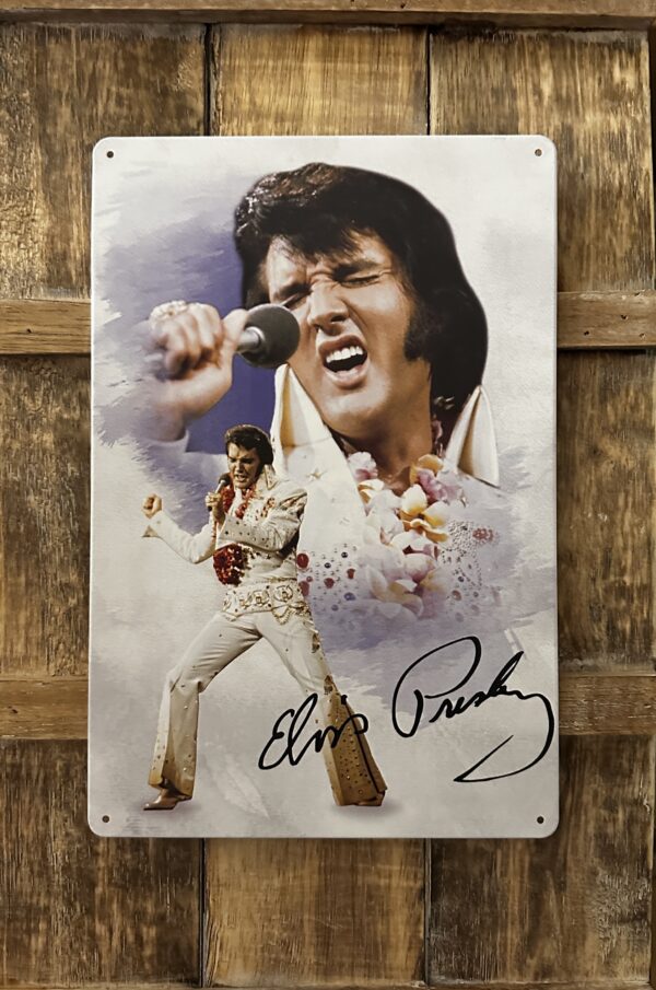 Elvis Presley 2 Foto wandbord van metaal - Afbeelding 3