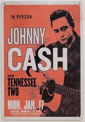 Johnny Cash Tennessee Two metalen wandbord