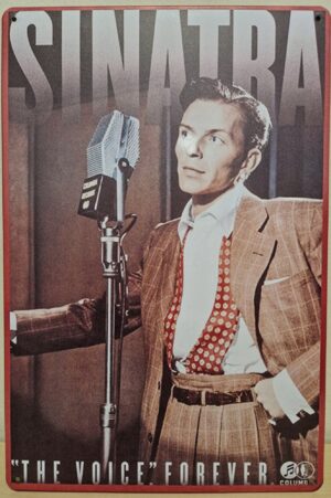 Frank Sinatra wandbord van metaal