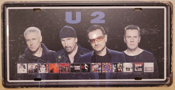 U2 Band License plate