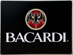 Bacardi Logo Horizontaal metalen