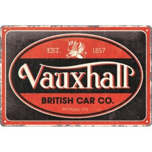 Vauxhall logo ovaal relief