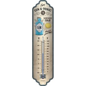Gin Tonic metalen thermometer