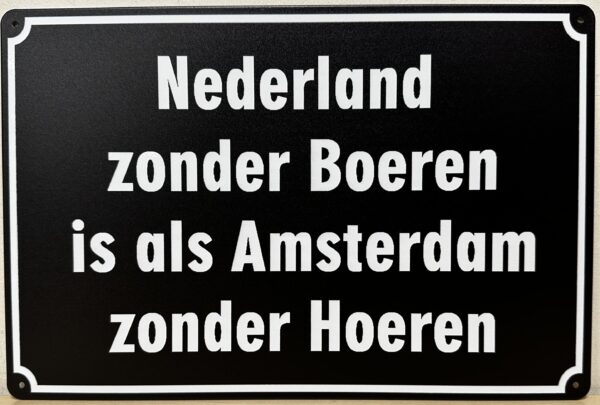 Nederland zonder Boeren Amsterdam