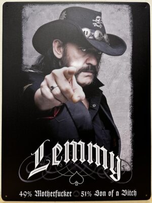Lemmy Motorhead metalen reclamebord