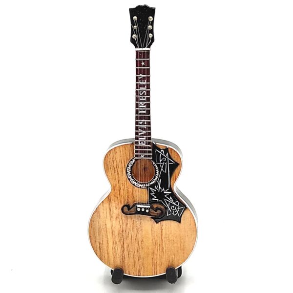 miniatuur gitaar Elvis presley hout