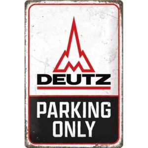 Deutz tractor parking only metalen wandbord