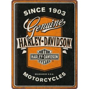 Harley Davidson genuine motorcycles reclamebord