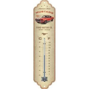 Ford mustang gt 1967 red thermometer