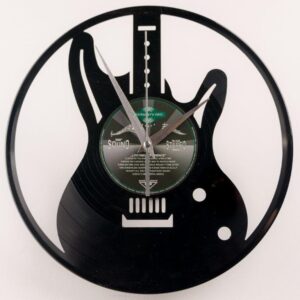 Elektrische gitaar vinyl klok