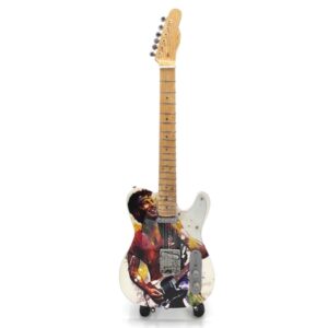 Mini gitaar Bruce Springsteen foto kleur 25cm