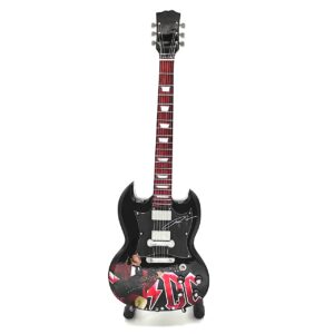 Mini gitaar ACDC Angus Young zwart foto 25cm