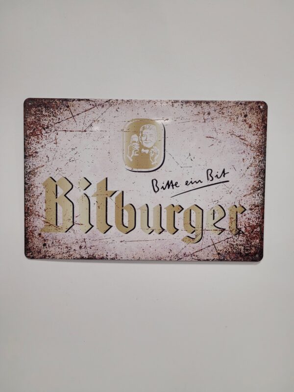 Bitburger Bier reclamebord van metaal - Afbeelding 2