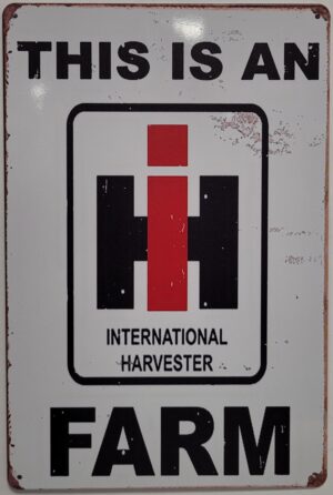 International Harvester Farm Logo reclamebord van metaal