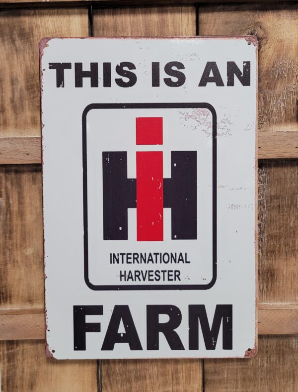 International Harvester Farm Logo reclamebord van metaal - Afbeelding 4