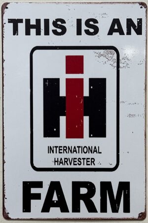 International Harvester Farm Logo reclamebord van metaal 30x20cm