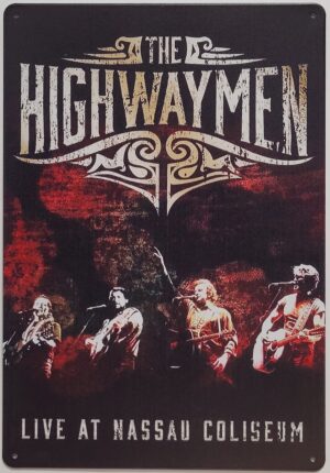 The Highwaymen Nassau Coliseum reclamebord van metaal