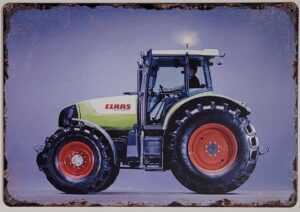 Claas tractor old look reclamebord van metaal