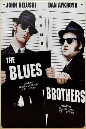 The Blues Brothers reclamebord van metaal