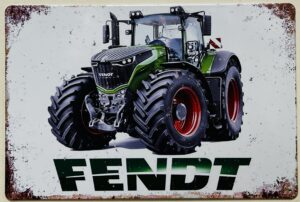Fendt tractor nieuw model reclamebord van metaal 30x20cm
