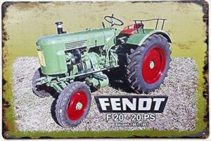 Fendt Tractor F20 reclamebord van metaal
