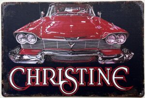 Christine Plymouth Fury 1958 reclamebord van metaal