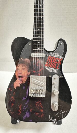 Mini Gitaar Mick Jagger Rolling Stones 25cm