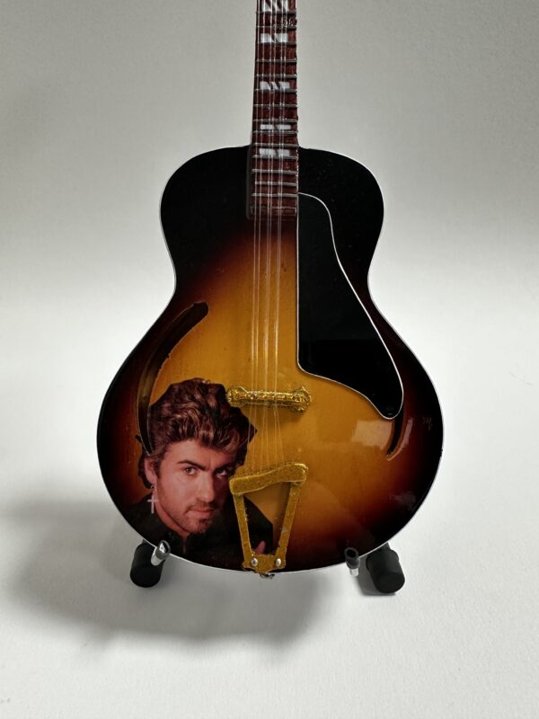 Mini gitaar George Michael 25cm - Afbeelding 3