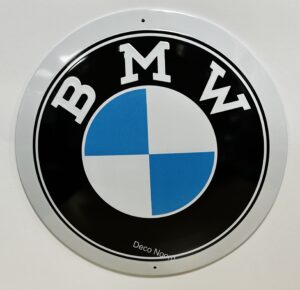 BMW Logo Rond reclamebord metaal Reliëf