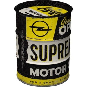 Opel motor oil oil barrel spaarpot