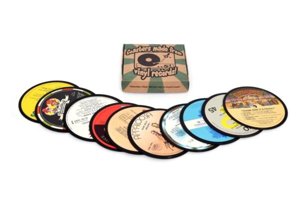 Vinyl coasters assorti 10 stuks