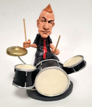 Tré Cool Green Day Drummer Beeldje by Warren Stratford