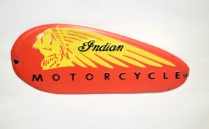 Indian motorcycles wandbord