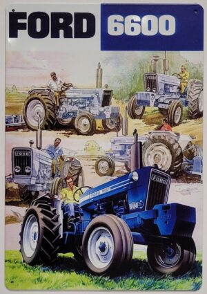 Ford 6600 tractor reclamebord van metaal