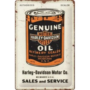 Harley Davidson Genuine oil metalen reclamebord