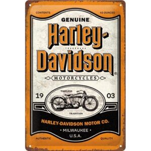 Harley Davidson Genuine motorcycles milwaukee reclamebord