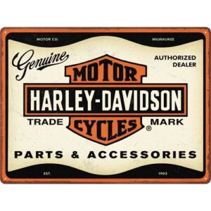 Harley Davidson Parts and accessories reclamebord