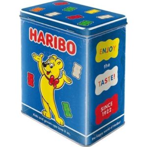 Haribo snoep voorraad blik