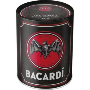 Bacardi Rum metalen spaarpot