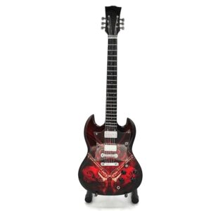 Mini gitaar Slash Guns N Roses with 2 Guns 25cm