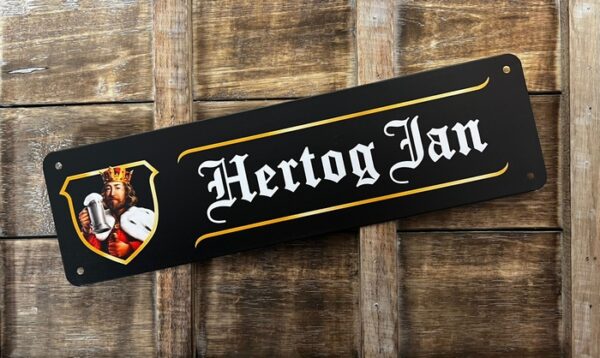 Hertog Jan reclamebord van metaal