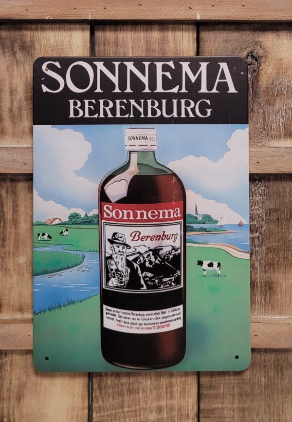 Sonnema Berenburg Fles wandbord van metaal - Afbeelding 4