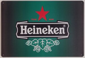 Heineken Groen Logo reclamebord van metaal