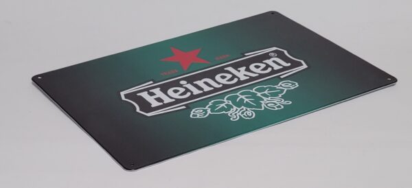 Heineken Groen Logo reclamebord van metaal - Afbeelding 3