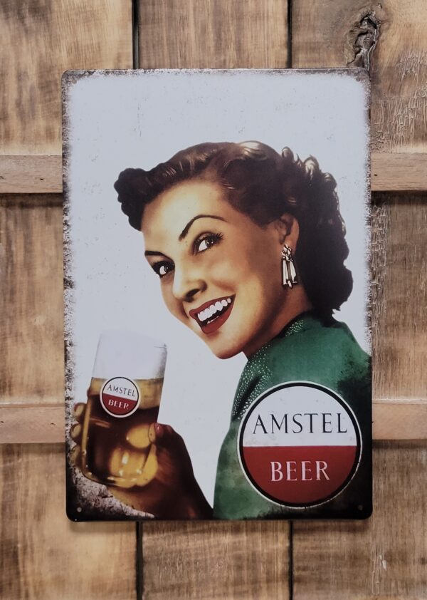 Amstel bier vrouw old look - Afbeelding 4