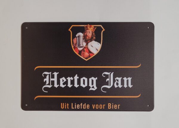 Hertog Jan Liefde voor bier wandbord van metaal - Afbeelding 2