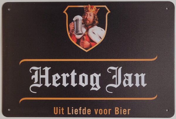 Hertog Jan Liefde voor bier wandbord van metaal