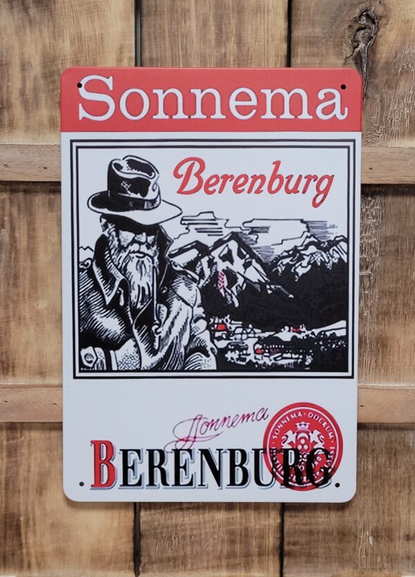 Sonnema Berenburg Man wandbord metaal - Afbeelding 4